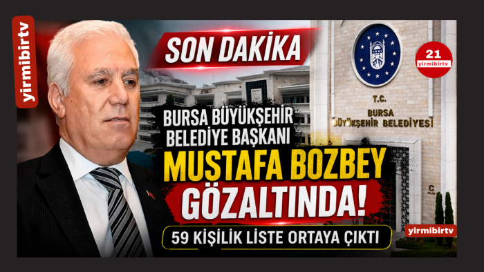 Bursa’da Şok Operasyon! Mustafa Bozbey Gözaltında: 59 Kişilik Dev Liste Ortaya Çıktı